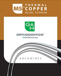 arcs et fils m5 thermal copper nickel titanium orthodontie azur orthodontics