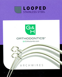 arcs et fils xr1 looped stainless steel orthodontie azur orthodontics